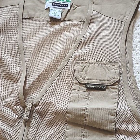 NWOT Exofficio BUZZ OFF insect Repellent tan fishing travel vest XS - Picture 5 of 6